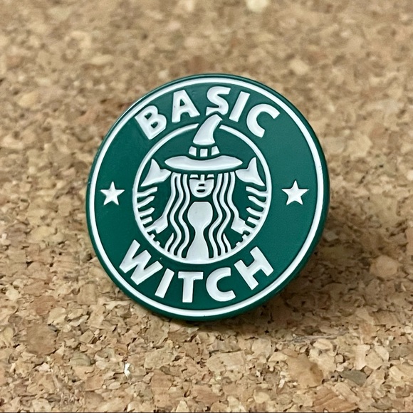 Basic Witch Enamel Pin - Picture 1 of 6